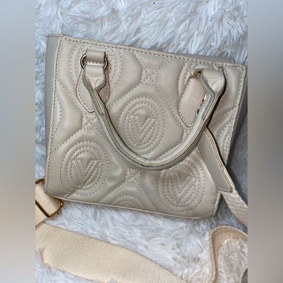 Valentino Orlandi Cream Quilted Women's Crossbody Bag - Picture 2 of 6